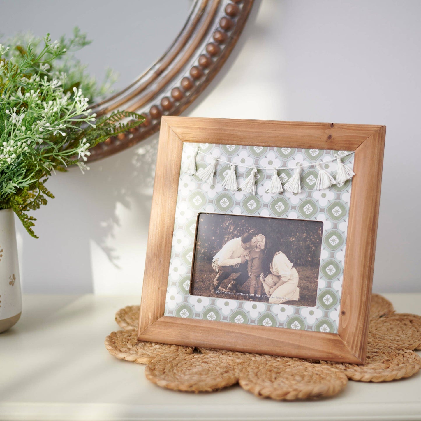 Floral Pattern Photo Frame