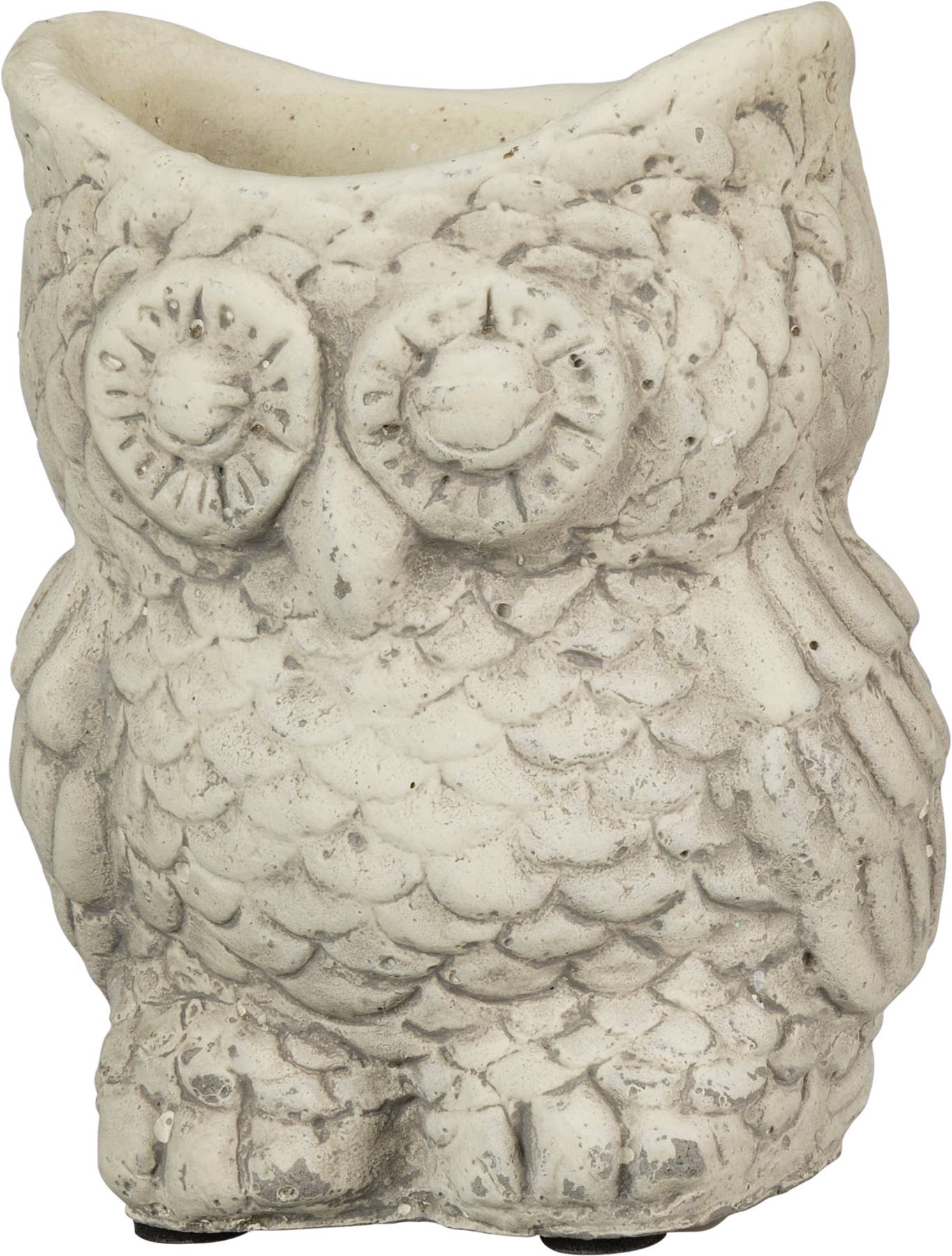 Cement Owl Planter Set