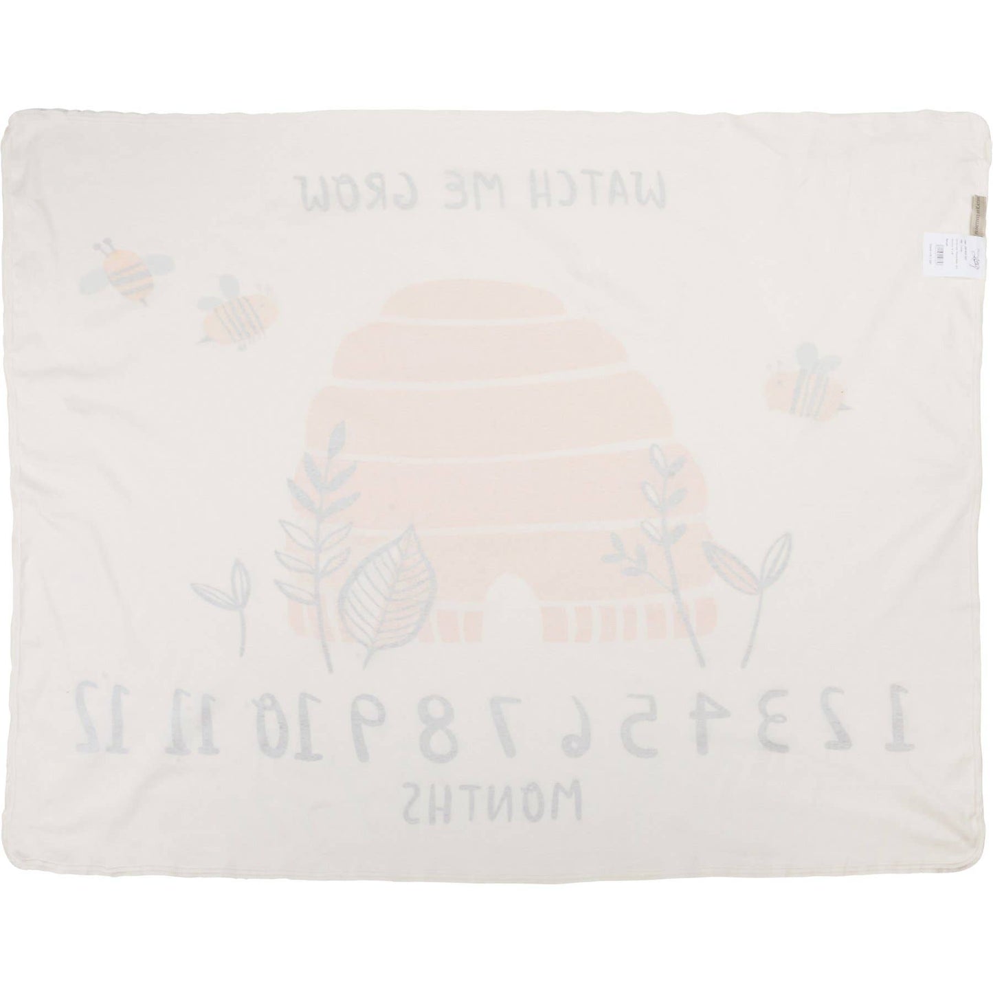 Watch Me Grow Bees Milestone Blanket